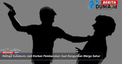 Remaja Sukabumi Jadi Korban Pembacokan Saat Bangunkan Warga Sahur