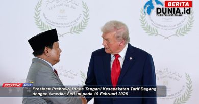 Presiden Prabowo Tanda Tangani Kesepakatan Tarif Dagang dengan Amerika Serikat pada 19 Februari 2026