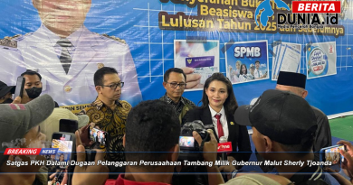 Satgas PKH Dalami Dugaan Pelanggaran Perusaahaan Tambang Milik Gubernur Malut Sherly Tjoanda