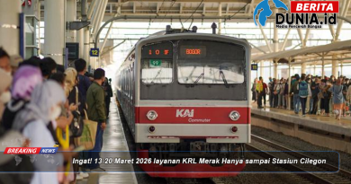 Ingat! 13-20 Maret 2026 layanan KRL Merak Hanya sampai Stasiun Cilegon