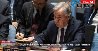 Sekjen PBB Kecam Kekerasan Tak Henti Israel ke Tepi Barat Palestina