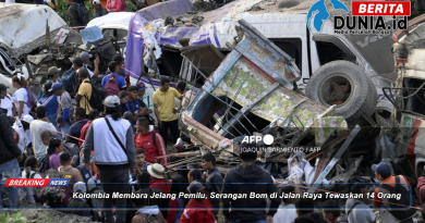 Kolombia Membara Jelang Pemilu, Serangan Bom di Jalan Raya Tewaskan 14 Orang