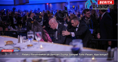 Pelaku Penembakan di Jamuan Trump Sempat Tulis Pesan, Apa Isinya?