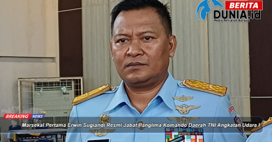 Marsekal Pertama Erwin Sugiandi Resmi Jabat Panglima Komando Daerah TNI Angkatan Udara I